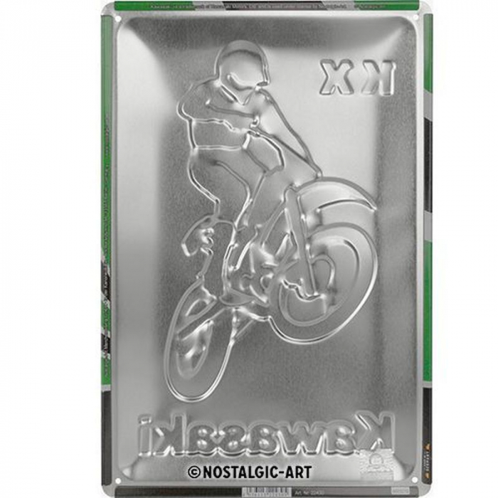 Blechschild Kawasaki KX 3